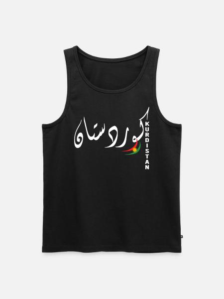 Kurdistans flag,Kurdistan,Syrien,Irak,Iran,Flag - Herre Premium økologisk tanktop - sort