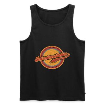 Fahrdienstleiter Eisenbahn Zug Beruf Vintage - Männer Premium Bio Tank Top - Schwarz - Vorne - AI Model Male 178 light (178cm)