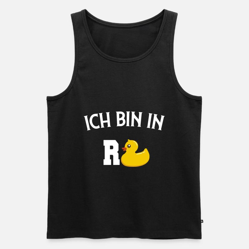 Rente Geschenk - Männer Premium Bio Tank Top - Schwarz