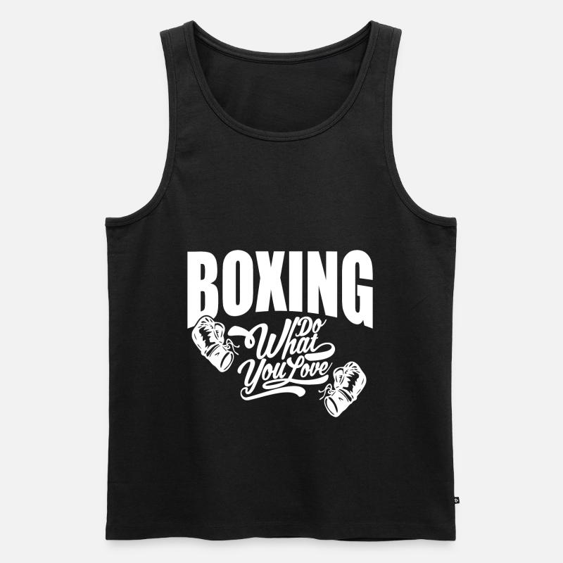Boxen Boxkampf Boxer Geschenk - Männer Premium Bio Tank Top - Schwarz