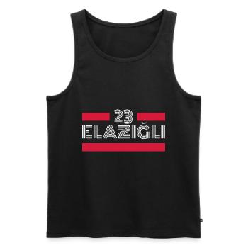 Elazig 23 Türkei Turkiye Geschenk Urlaub TR Türk - Männer Premium Bio Tank Top - Schwarz - Vorne - Michal (187cm)