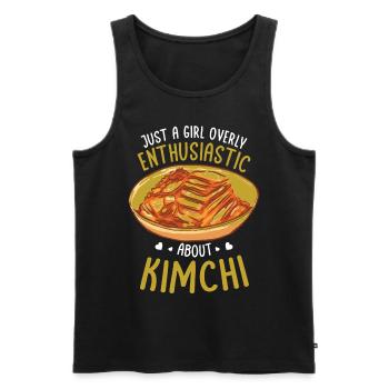 Kimchi - Männer Premium Bio Tank Top - Schwarz - Vorne - AI Model Male 178 light (178cm)