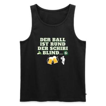 Fußball Spruch - Männer Premium Bio Tank Top - Schwarz - Vorne - Michal (187cm)