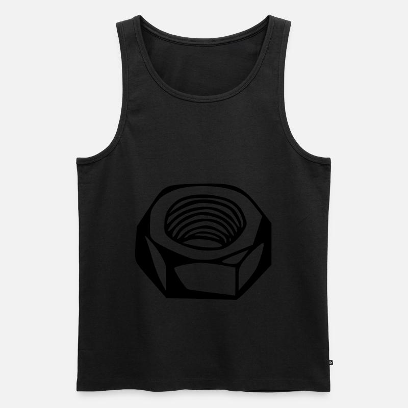 Mutter schlosschraubenmutter - Männer Premium Bio Tank Top - Schwarz