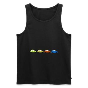 Auto fahren Autos - Männer Premium Bio Tank Top - Schwarz - Vorne - AI Model Male 178 light (178cm)