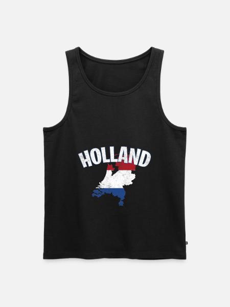 Holland Netherlands - Men's Premium Organic Tank Top - black
