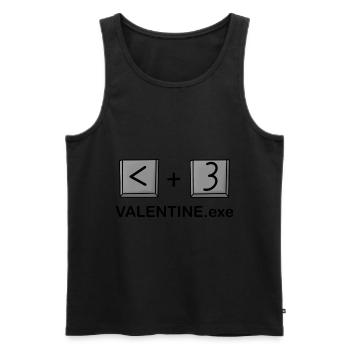 Valentine Computer Taste Valentinstag - Männer Premium Bio Tank Top - Schwarz - Vorne - AI Model Male 178 light (178cm)