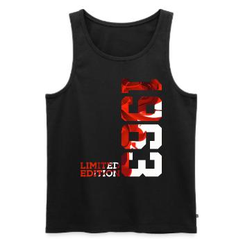 63RD BIRTHDAY 63 YEARS LIMITED EDITION 1963 - Men's Premium Organic Tank Top - black - Front - Michal (187cm)