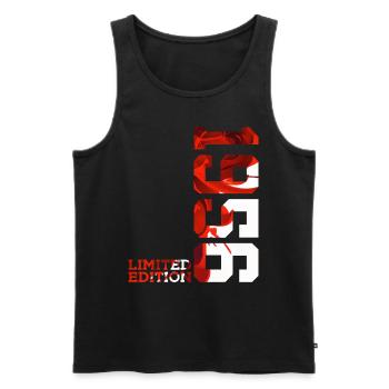 70TH BIRTHDAY 70 YEARS LIMITED EDITION 1956 - Men's Premium Organic Tank Top - black - Front - Michal (187cm)