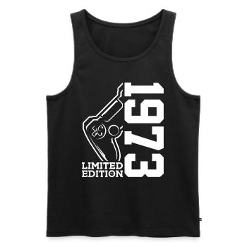LIMITED EDITION 1973 GAMING 53RD BIRTHDAY - Men's Premium Organic Tank Top - black - Front - Michal (187cm)