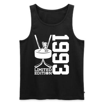LIMITED EDITION 1993 EISHOCKEY 33. GEBURTSTAG - Men's Premium Organic Tank Top - black - Front - Michal (187cm)