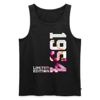 72. GEBURTSTAG 72 JAHRE LIMITED EDITION 1954 - Männer Premium Bio Tank Top - Schwarz - Vorne - Michal (187cm)