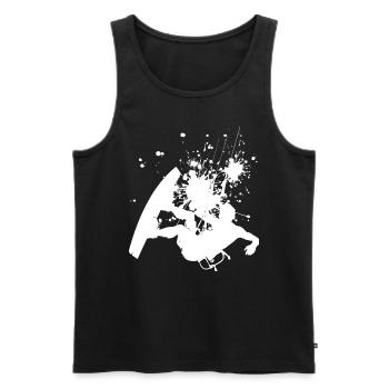 Kitesurfer Femmes Kitesurf Kitesurf Kitesurf Kitesurf - Débardeur bio Premium Homme - noir - Devant - Michal (187cm)
