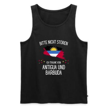 Bitte Nicht Stören Träume Von Antigua Und Barbuda - Männer Premium Bio Tank Top - Schwarz - Vorne - Michal (187cm)