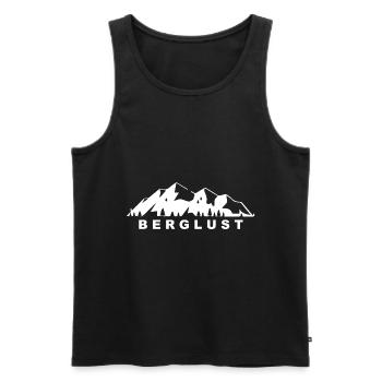 Berglust - (10) - Männer Premium Bio Tank Top - Schwarz - Vorne - Michal (187cm)
