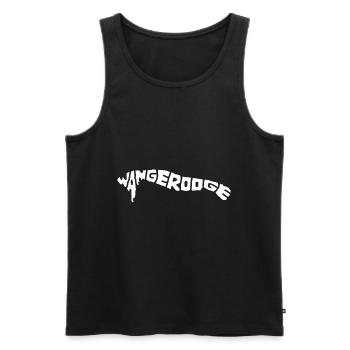 Wangerooge island silhouette contour vacances Mer du Nord - Débardeur bio Premium Homme - noir - Devant - Michal (187cm)