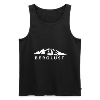 Berglust - (8) - Männer Premium Bio Tank Top - Schwarz - Vorne - Michal (187cm)