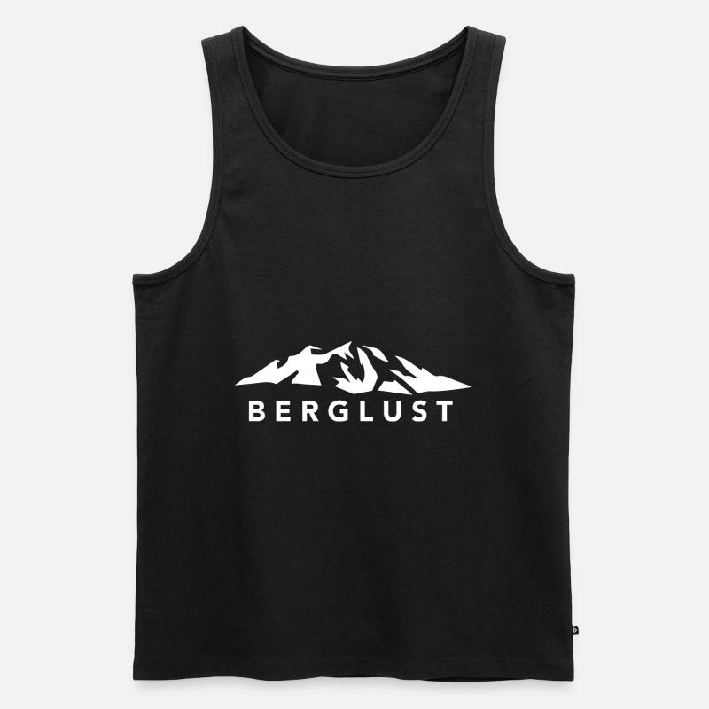 Berglust - (8) - Männer Premium Bio Tank Top - Schwarz