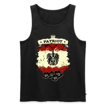 Austria - Men's Premium Organic Tank Top - black - Front - Michal (187cm)