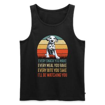 Every Snack You Make Dalmatians Points Dog Dogs - Men's Premium Organic Tank Top - black - Front - Michal (187cm)