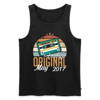 May 2017 Birthday Gift 2017 May - May 2017 - Men's Premium Organic Tank Top - black - Front - Michal (187cm)