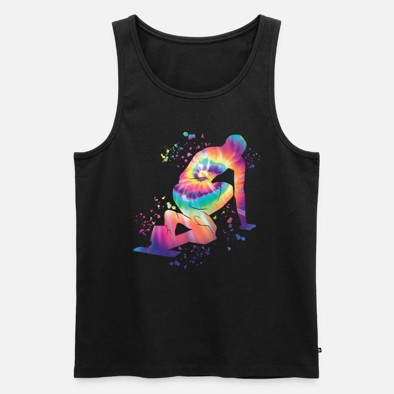 Sprinter Colorsplash Sprintender Sprint - Männer Premium Bio Tank Top - Schwarz