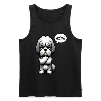 Nein Shih tzu Shih tzus Shih tzu Besitzer - Männer Premium Bio Tank Top - Schwarz - Vorne - Michal (187cm)