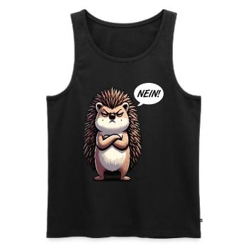 Nein Igel Igelliebhaber Igelbesitzer Igelhalter - Männer Premium Bio Tank Top - Schwarz - Vorne - Michal (187cm)