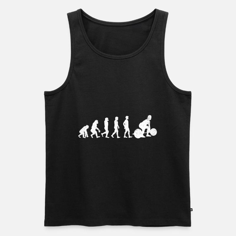 Deadlifting Evolution Gym - Débardeur bio Premium Homme - noir