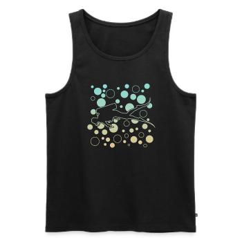 diving scuba diver - Männer Premium Bio Tank Top - Schwarz - Vorne - Michal (187cm)