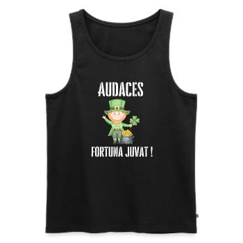 Chance Adventure Entrepreneur Risk Chance Game - Men's Premium Organic Tank Top - black - Front - Michal (187cm)