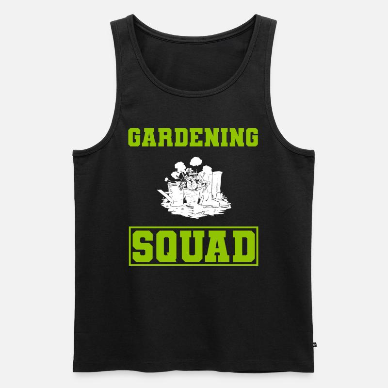 Lustige Gartenblumen Botaniker - Männer Premium Bio Tank Top - Schwarz