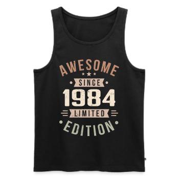 Original 1984 Vintage Vintage anniversaire 1984 - Débardeur bio Premium Homme - noir - Devant - Michal (187cm)
