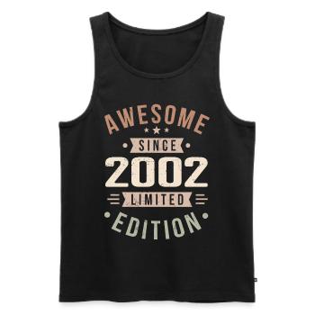 Original 2002 Millésime Vintage Anniversaire 2002 - Débardeur bio Premium Homme - noir - Devant - Michal (187cm)