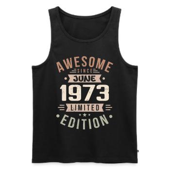 Juni 1973 Geburtstag Juni 1973 Geschenk Juni 1973 - Männer Premium Bio Tank Top - Schwarz - Vorne - AI Model Male 178 light (178cm)