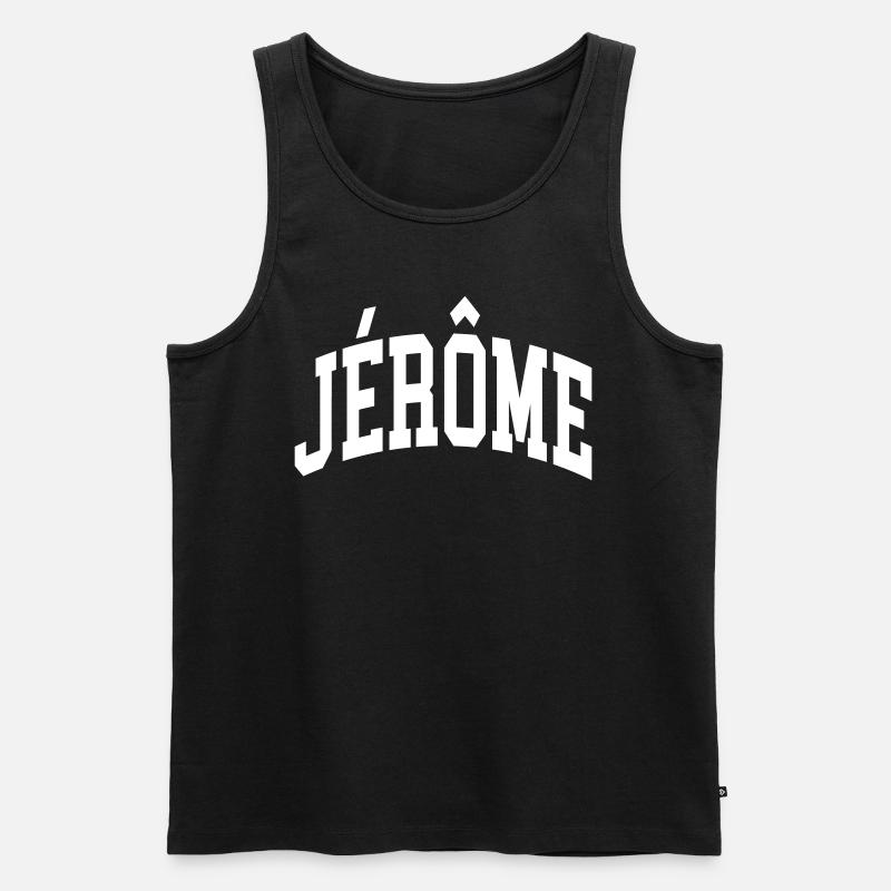 Jérôme - Männer Premium Bio Tank Top - Schwarz