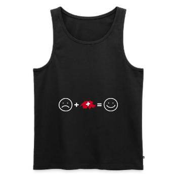 Switzerland Swiss-German Swiss South Tyrol - Men's Premium Organic Tank Top - black - Front - Michal (187cm)