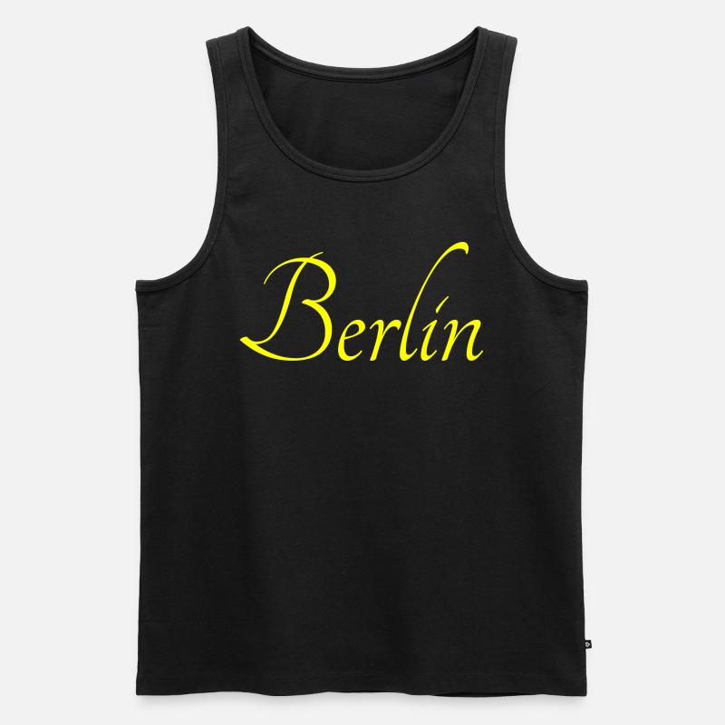 Berlin - Männer Premium Bio Tank Top - Schwarz