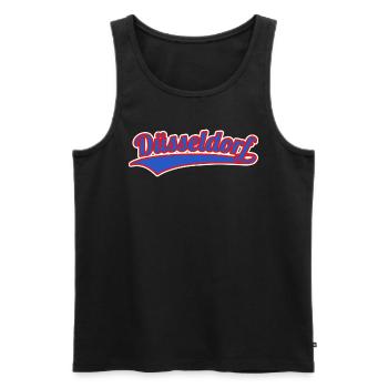 Dusseldorf College - Men's Premium Organic Tank Top - black - Front - Michal (187cm)