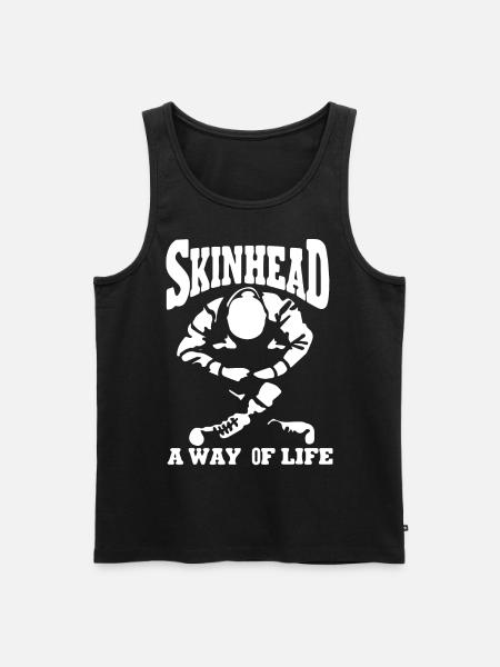 Skinhead - Männer Premium Bio Tank Top - Schwarz