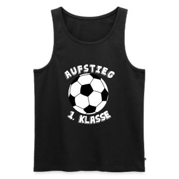 Einschulung Fußball Geschenk Jungen Schule 2020 - Männer Premium Bio Tank Top - Schwarz - Vorne - Michal (187cm)