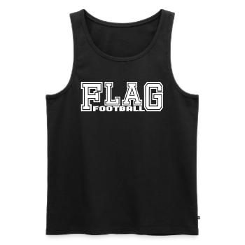 Flag Football Player and Player Design - Men's Premium Organic Tank Top - black - Front - Michal (187cm)