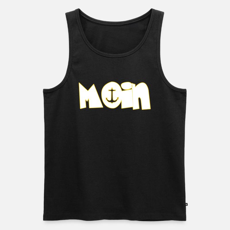 Moin - Männer Premium Bio Tank Top - Schwarz