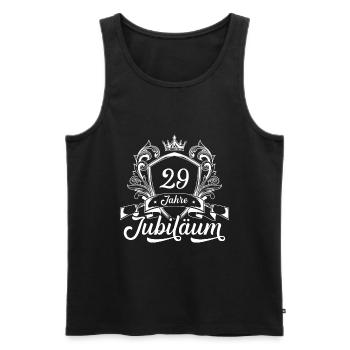 29 Zahl Kranz - Männer Premium Bio Tank Top - Schwarz - Vorne - Michal (187cm)