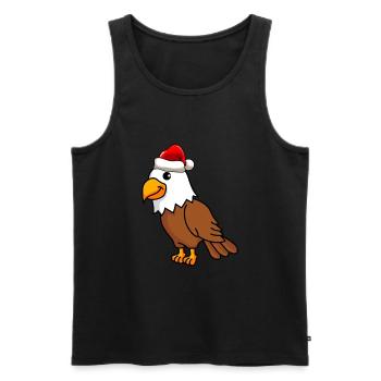 Eagle Comic Christmas - Men's Premium Organic Tank Top - black - Front - Michal (187cm)