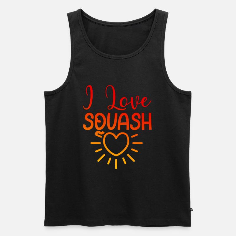 Ich liebe Squash - Männer Premium Bio Tank Top - undefined