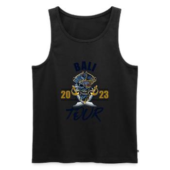 Bali 2023 Skeleton - Men's Premium Organic Tank Top - black - Front - Michal (187cm)