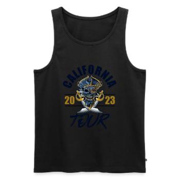 California 2023 Skeleton - Men's Premium Organic Tank Top - black - Front - Michal (187cm)