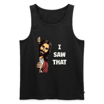 Jesus Freak Jesus Christus Meme Christlich Bibel - Männer Premium Bio Tank Top - Schwarz - Vorne - Michal (187cm)