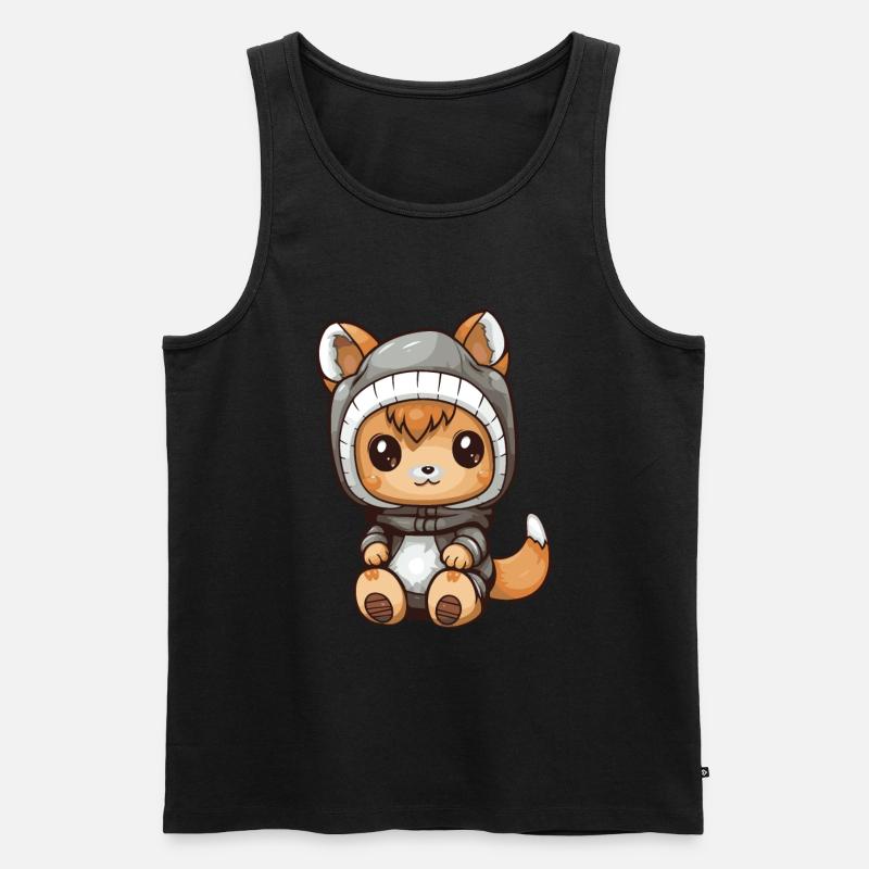 Eichhörnchen Winter Comic - Männer Premium Bio Tank Top - undefined